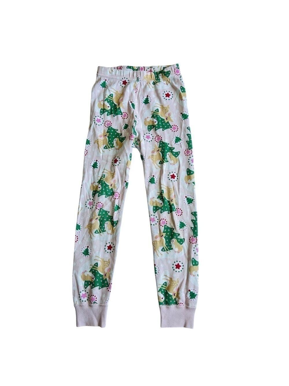 Hanna‎ Andersson Organic Pajama Set Holiday Deer Penguin Print Size 110 US 5 - Picture 5 of 7
